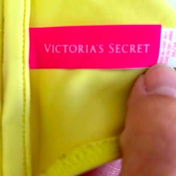 Victoria’s Secret yellow bikini swim top with rhinestones size medium - Picture 3 of 16